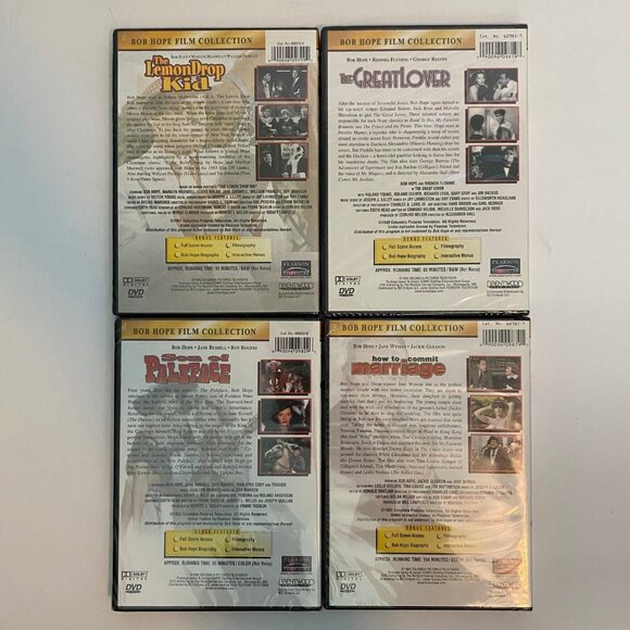 Bob Hope Film Collection Lot of 4 DVDs - The Lemon Drop Kid, The Great Lover - Picture 2 of 7